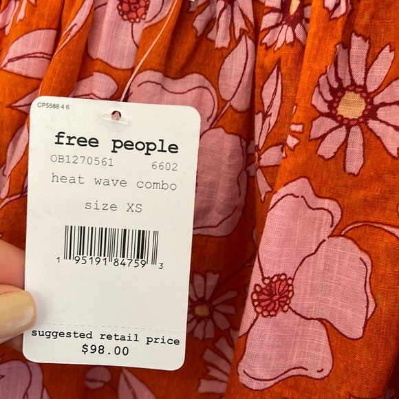 🔥Free People Boho floral blouse - Picture 10 of 10